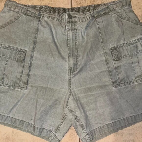 Vintage 90s Weekender Essential Elastic Waist Shorts Size 42 - Picture 3 of 5